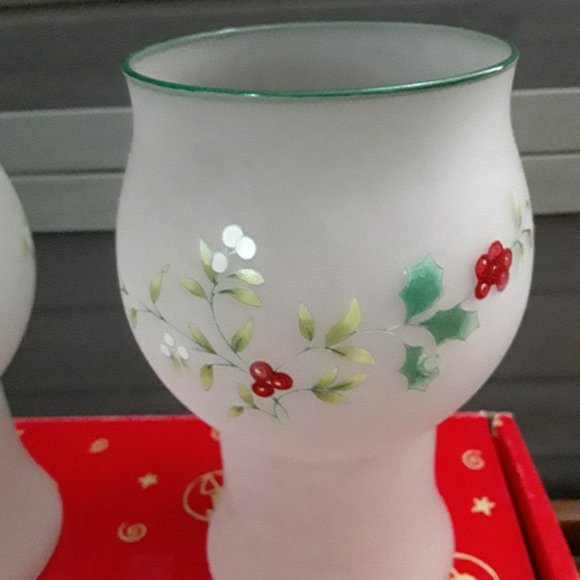 Vintage PFALTZGRAFF Mini Floating Pillar Candle Holders - Set of Two - Picture 2 of 5